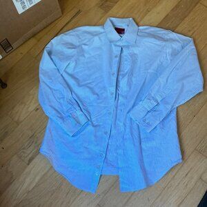 Men’s Alfani button down dress shirt 15.5 fitted performance Medium 32-33